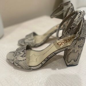 Circus by Sam Edelman comfortable Snake Pattern Block Heels. Never worn